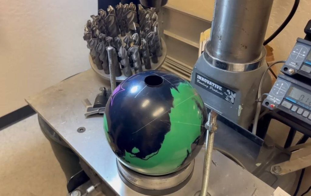 drilling a bowling ball
