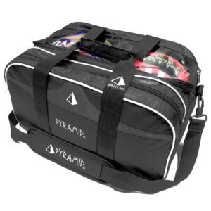 Pyramid Path Double 2 Ball Tote Plus Clear Top Bowling Bag