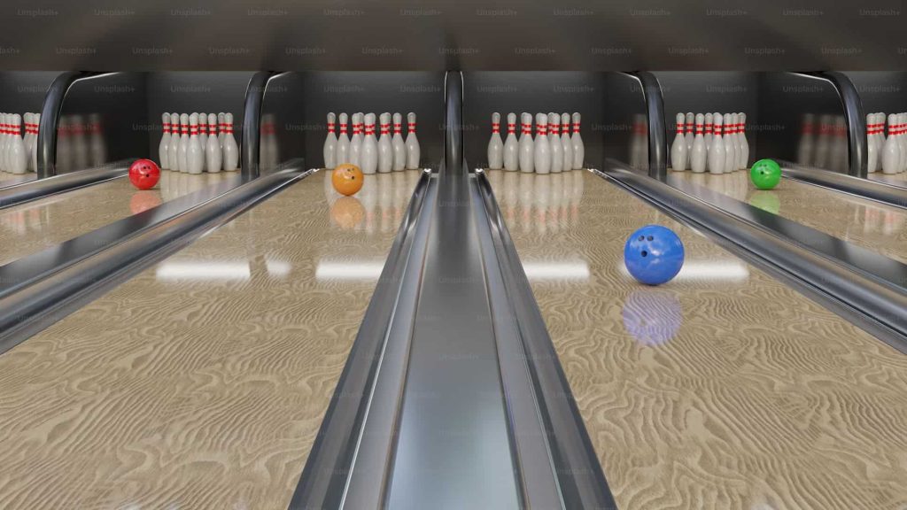 a bowling alley